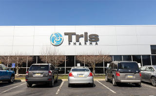 front of Tris Pharma's corporate office building